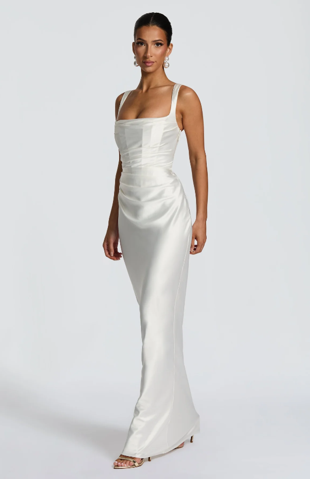 Vestido largo Calanthe - Oliva