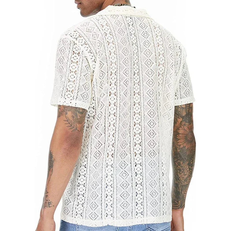 CAMISA DE ENCAJE HOMBRE VERANO SILAMODA™