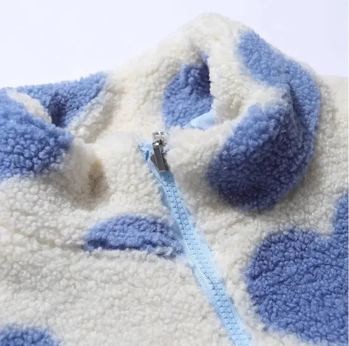 Chaqueta suave reversible con corazĂłn Silamoda