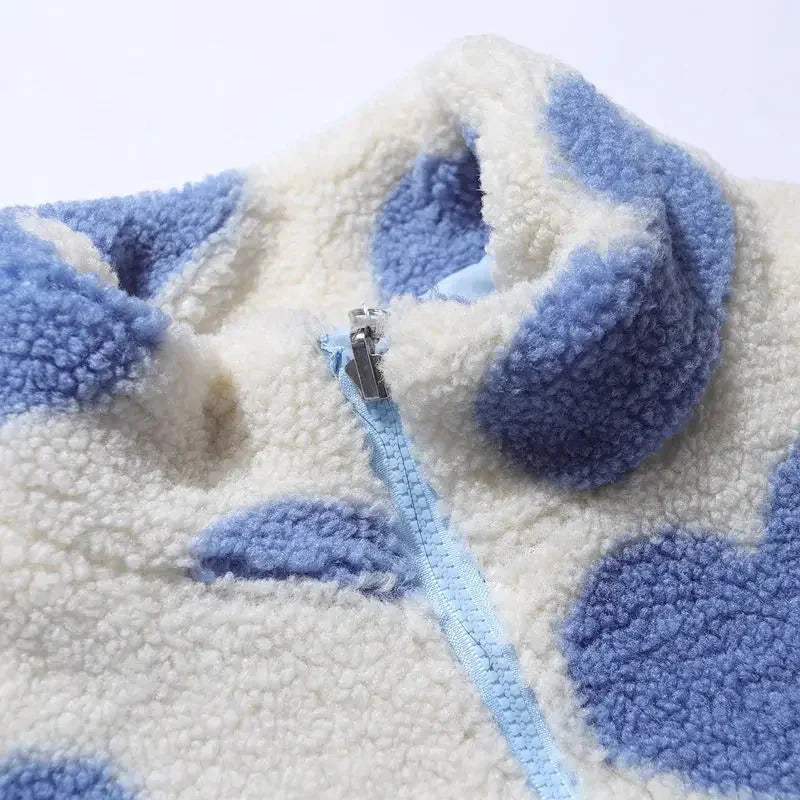 Chaqueta suave reversible con corazĂłn Silamoda