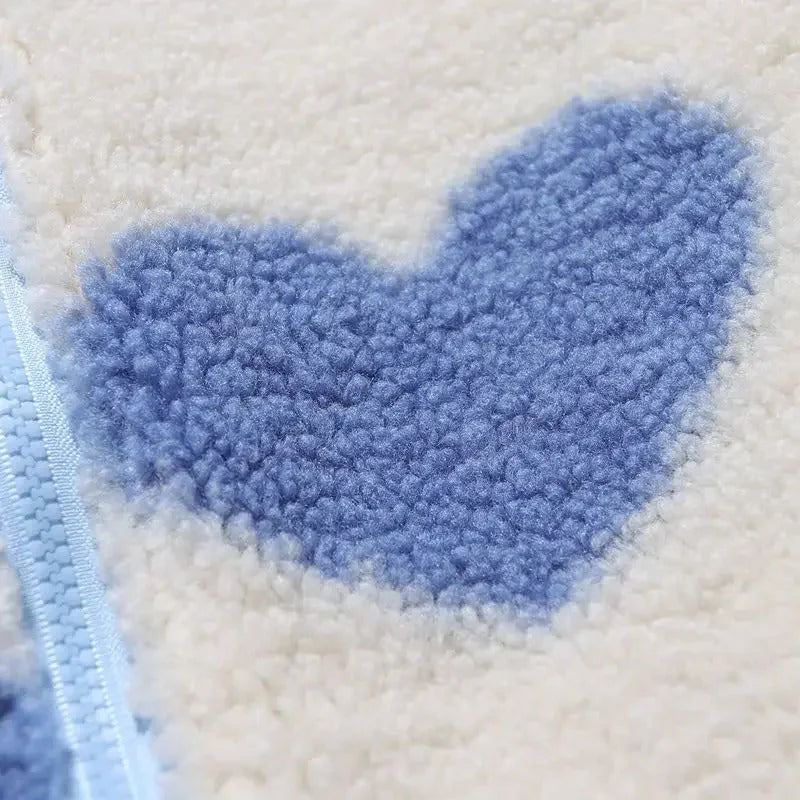 Chaqueta suave reversible con corazĂłn Silamoda