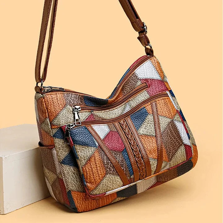 Silamoda™ | Bolso de mano de piel con mosaico