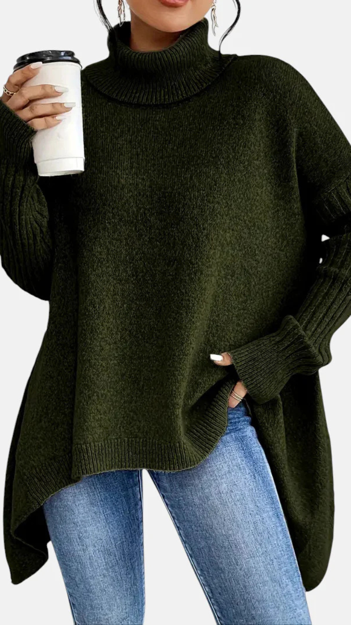 BRIGITTE – SUÉTER DE CUELLO ALTO LARGO