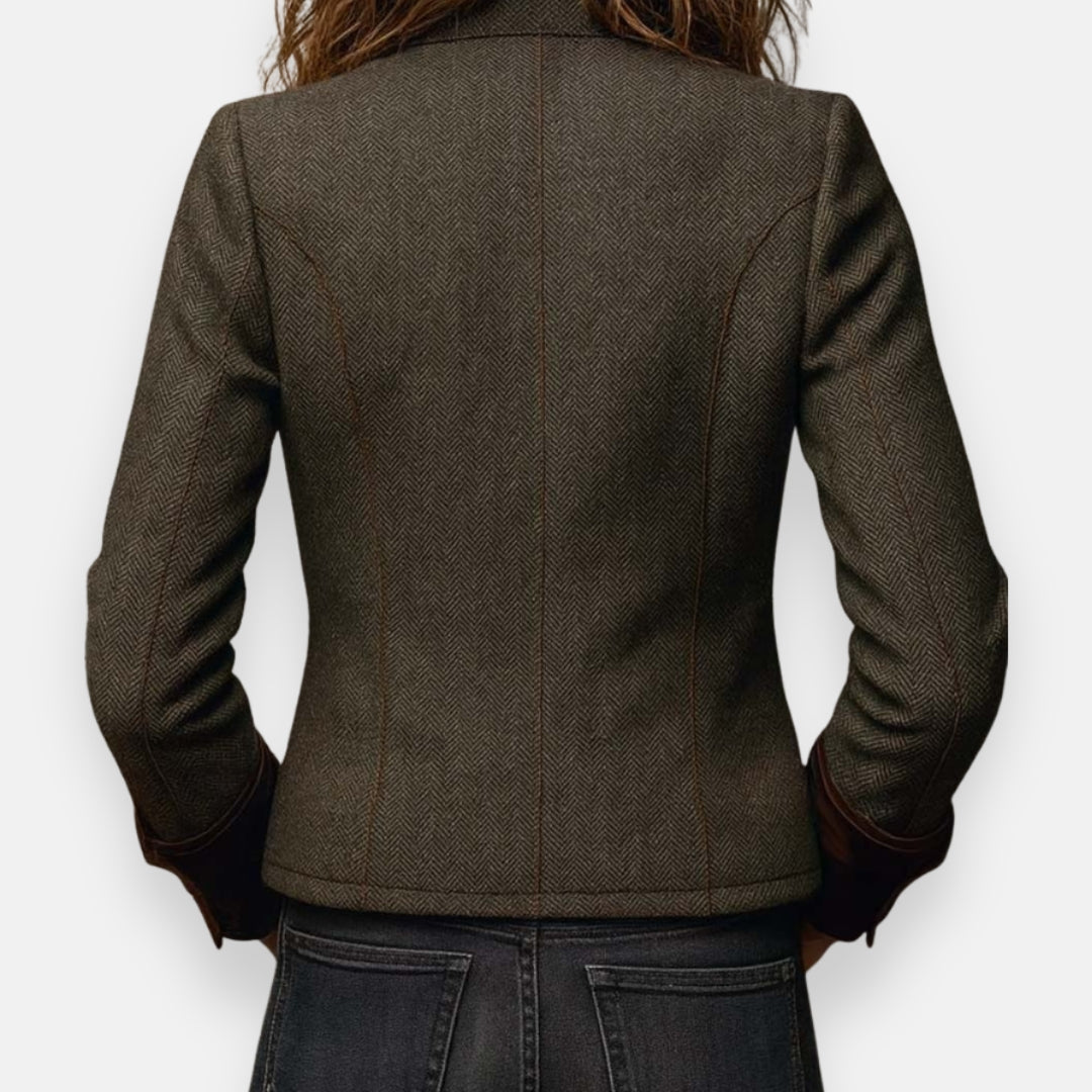 Dianeli | Chaqueta elegante con detalles de terciopelo