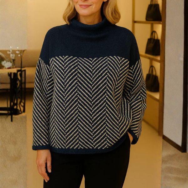 Malene | Suéter elegante de cuello alto para mujer