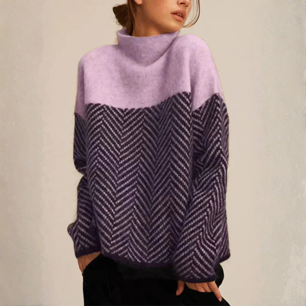 Malene | Suéter elegante de cuello alto para mujer