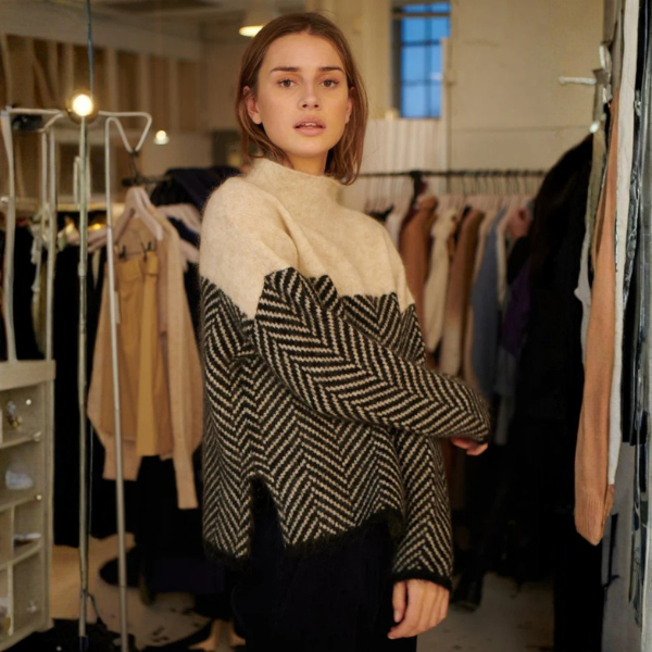 Malene | Suéter elegante de cuello alto para mujer