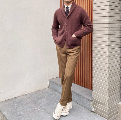 Cárdigan de punto con cuello chal de Bond Street