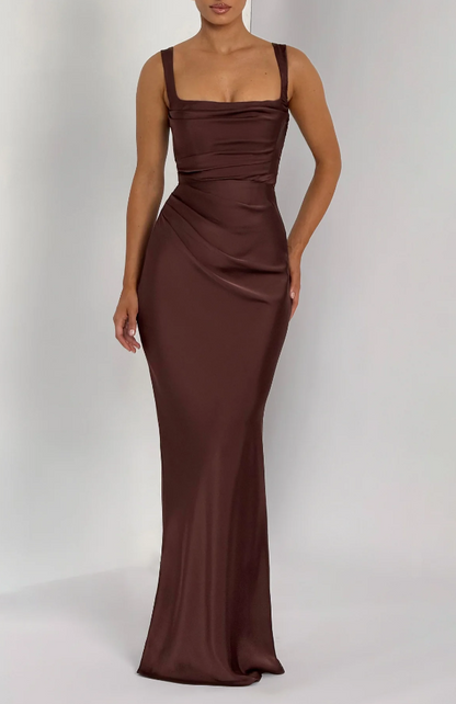 Vestido largo Calanthe - Oliva