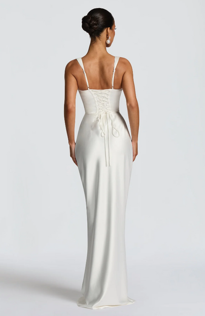 Vestido largo Calanthe - Oliva