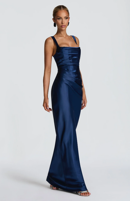 Vestido largo Calanthe - Oliva