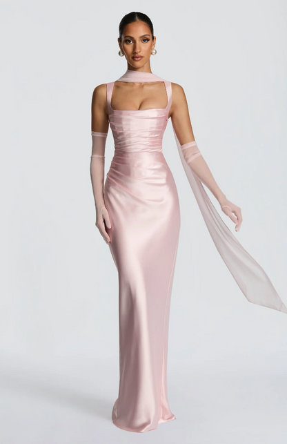 Vestido largo Calanthe - Oliva