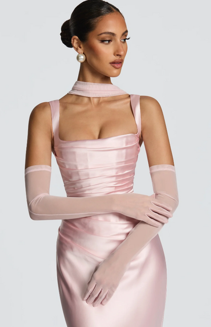 Vestido largo Calanthe - Oliva