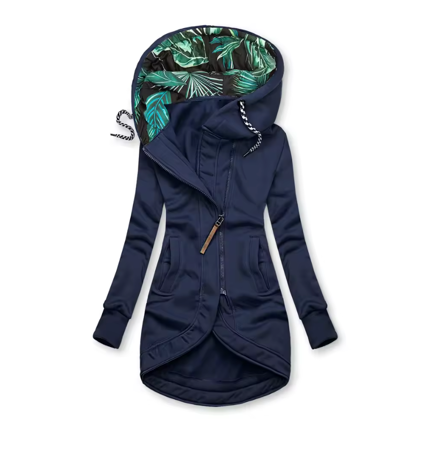 Eleonora™ – Abrigo de invierno con cremallera asimétrica