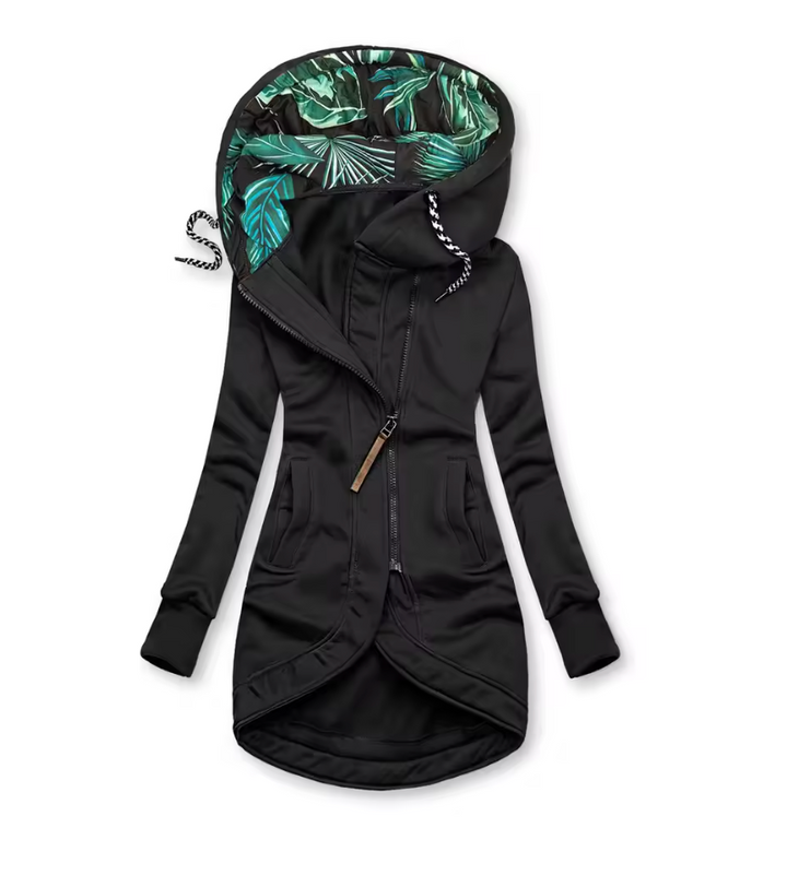 Eleonora™ – Abrigo de invierno con cremallera asimétrica