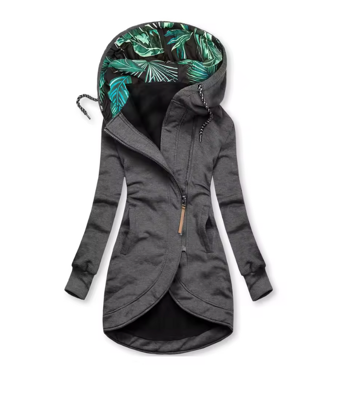 Eleonora™ – Abrigo de invierno con cremallera asimétrica