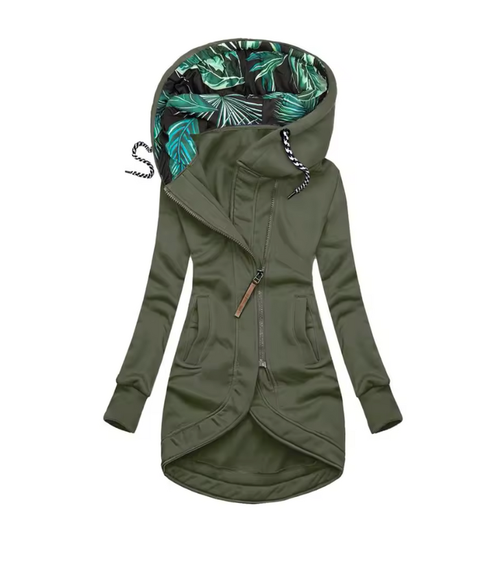 Eleonora™ – Abrigo de invierno con cremallera asimétrica