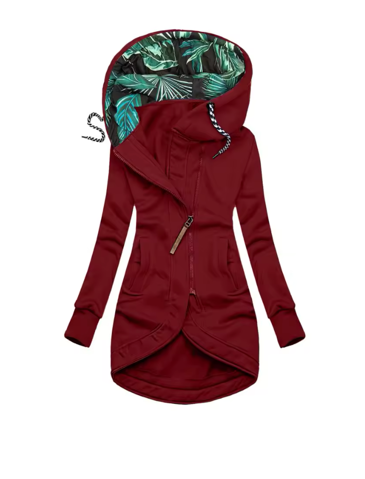 Eleonora™ – Abrigo de invierno con cremallera asimétrica