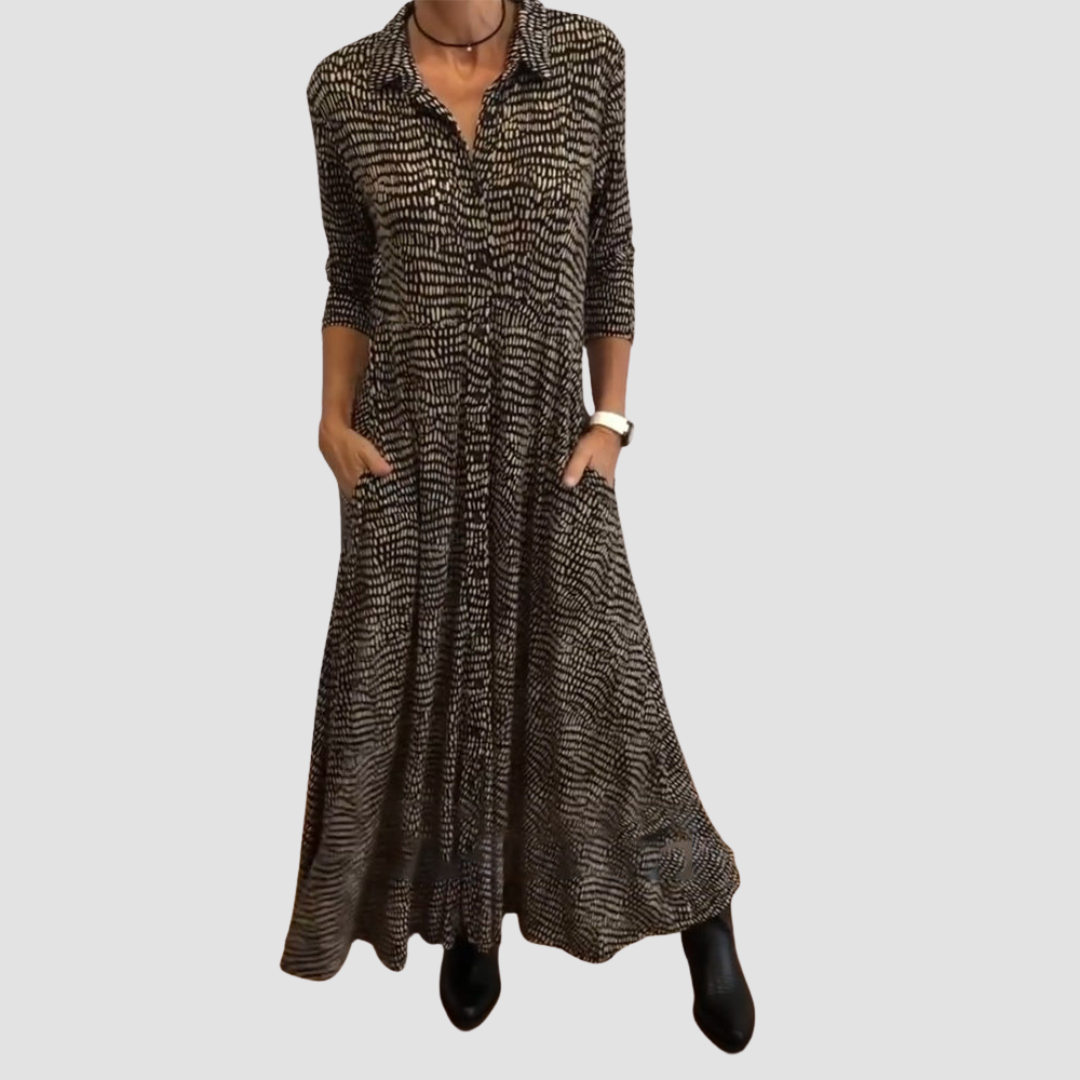 Lyvéa | Vestido midi sofisticado con bolsillos