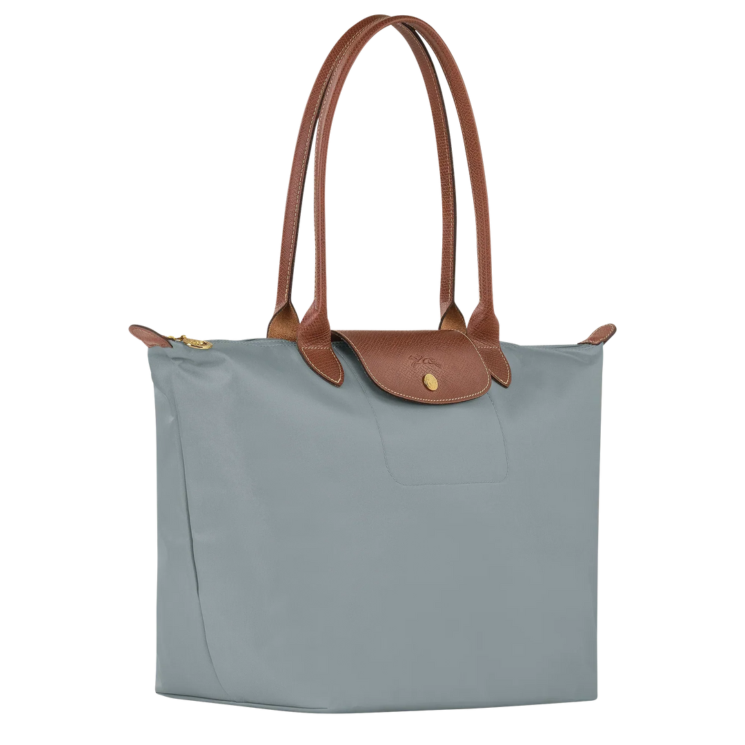 Longchamp - Bolso tote Le Pliage grande, acero