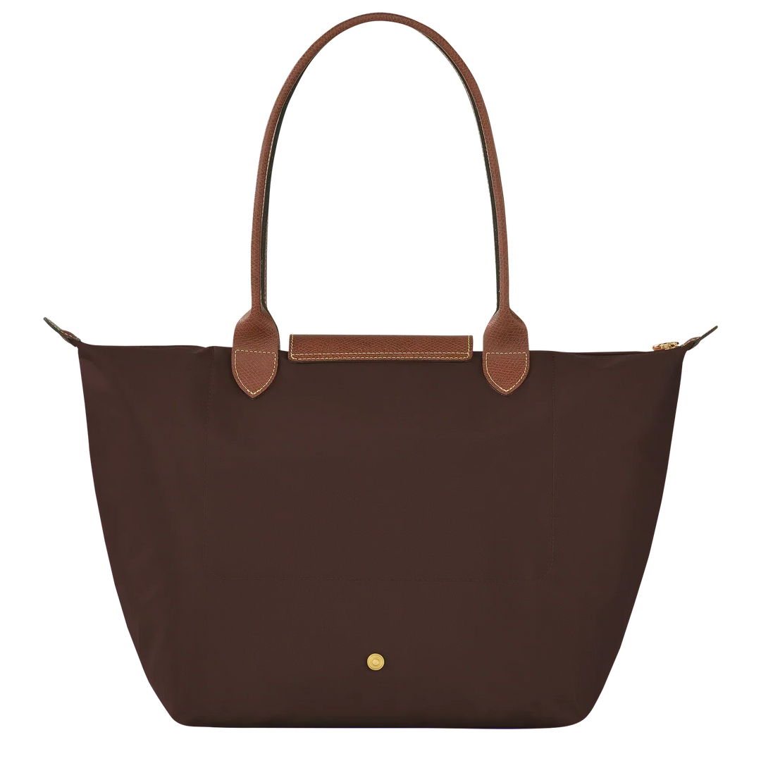 Longchamp - Bolso grande Le Pliage, color ébano