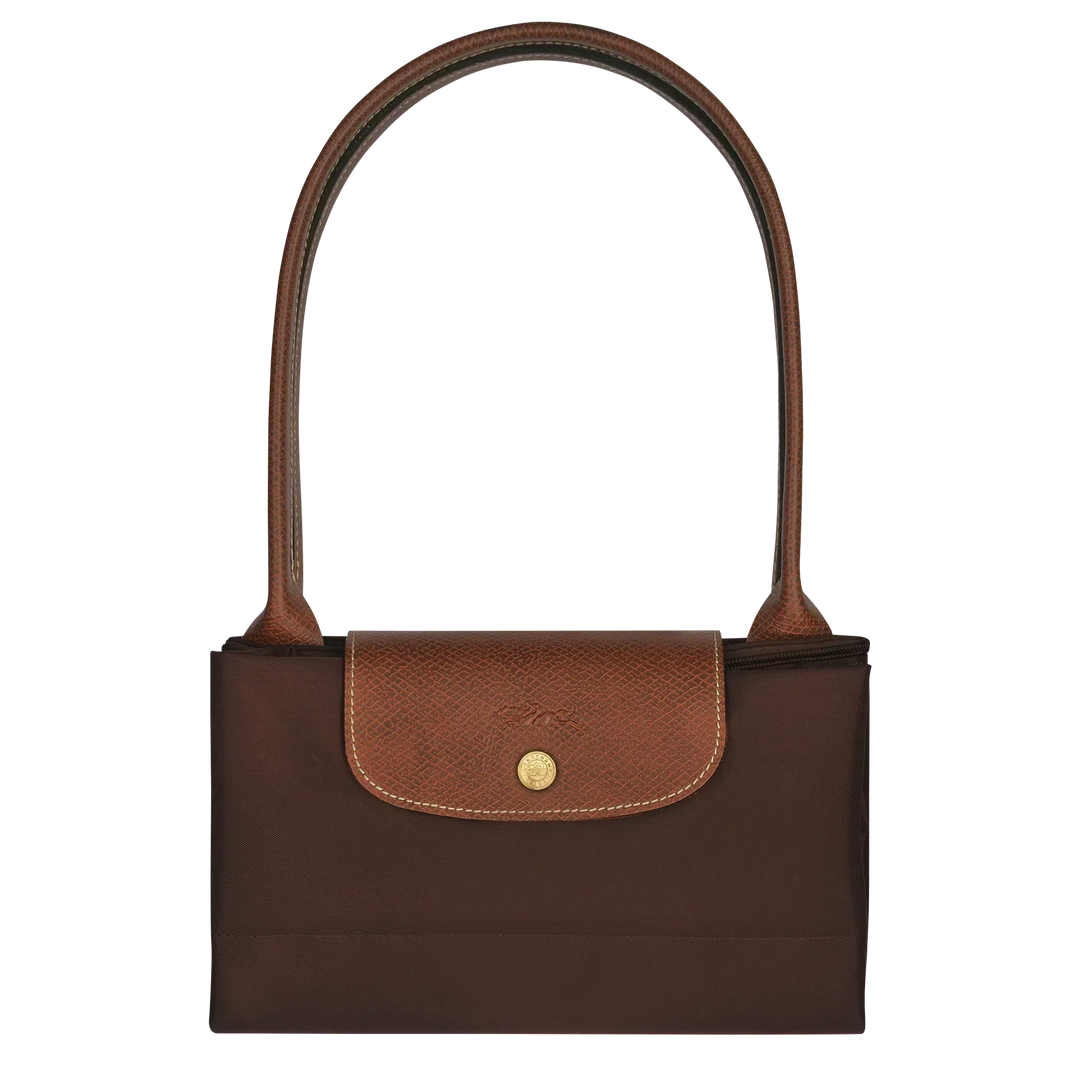 Longchamp - Bolso grande Le Pliage, color ébano