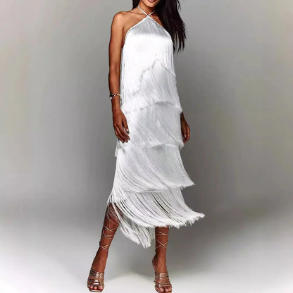 EVA™ VESTIDO DE BORLAS