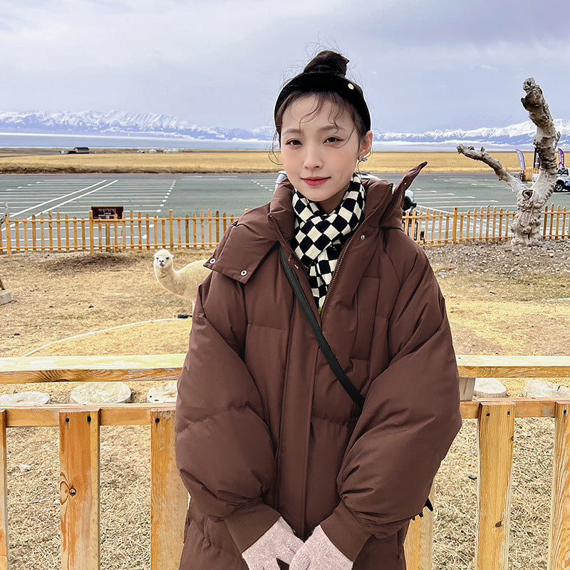 GIGATY™ - Abrigo largo acolchado clásico con capucha