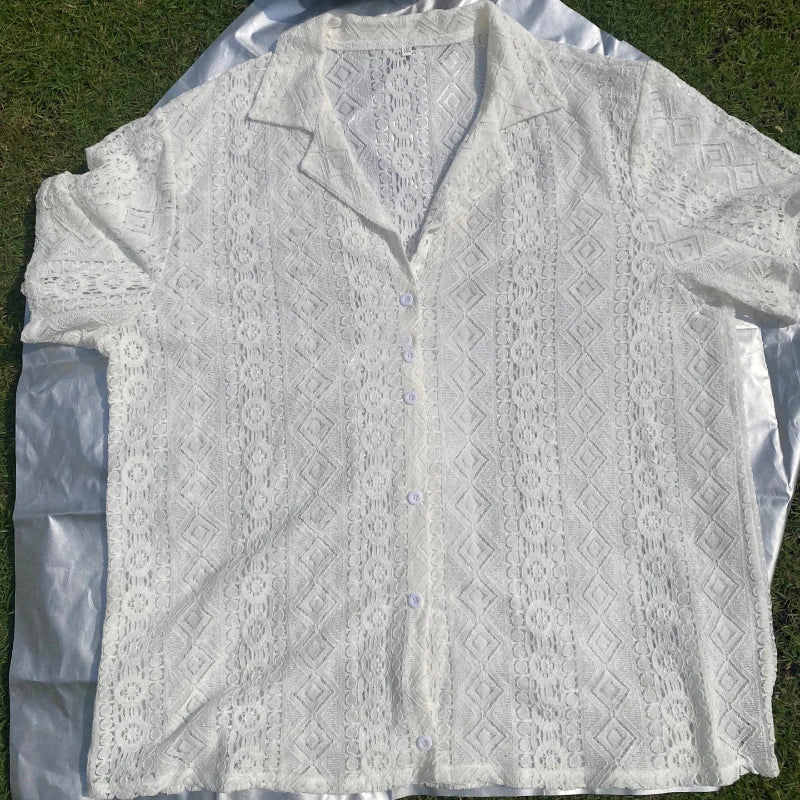 CAMISA DE ENCAJE HOMBRE VERANO SILAMODA™