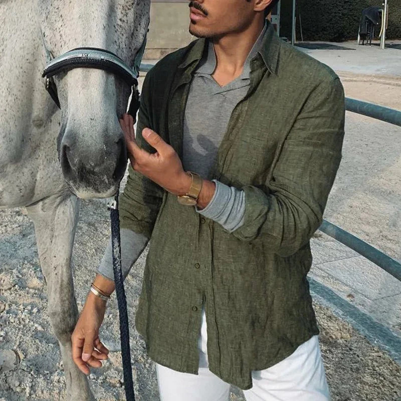 CAMISA MANGA LARGA HOMBRE INFORMAL SILAMODA™