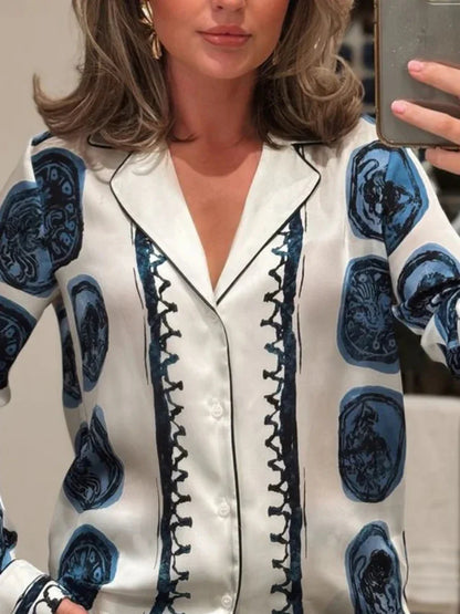 ROMINA™ CONJUNTO DOS PIEZAS CAMISA + PANTALON