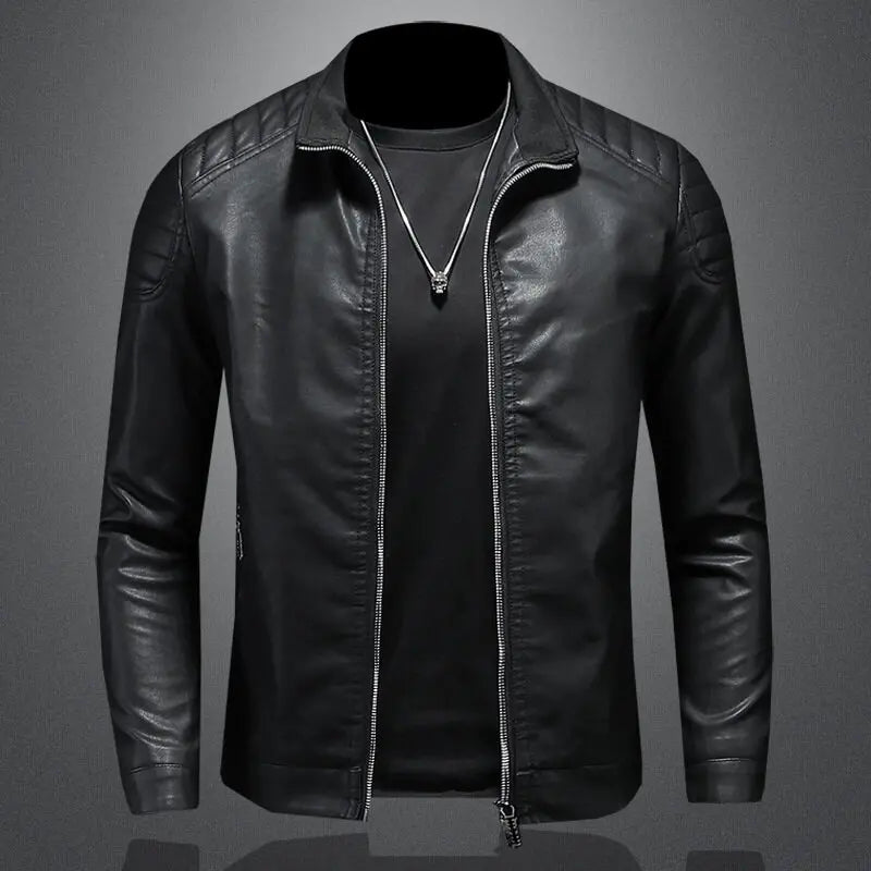 Chaqueta de cuero Premium