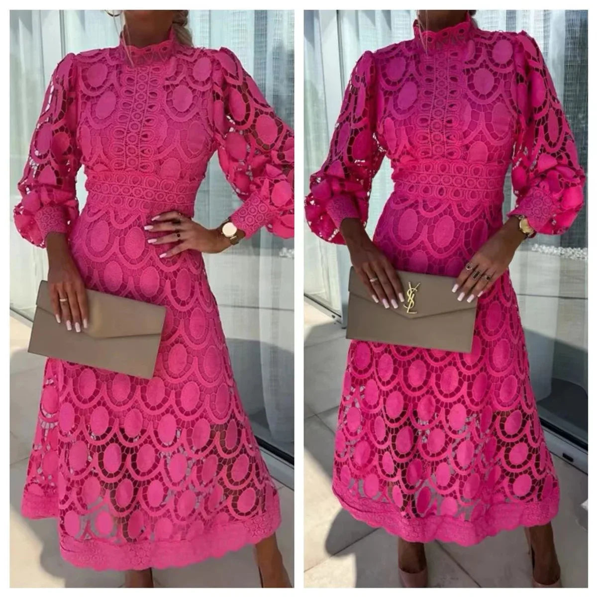 VESTIDO FLORENCIA™ ENCAJE ELEGANTE FRANCES