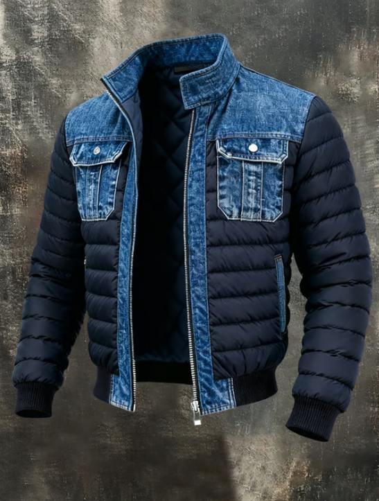 Chaqueta Denim Acolchada Híbrida