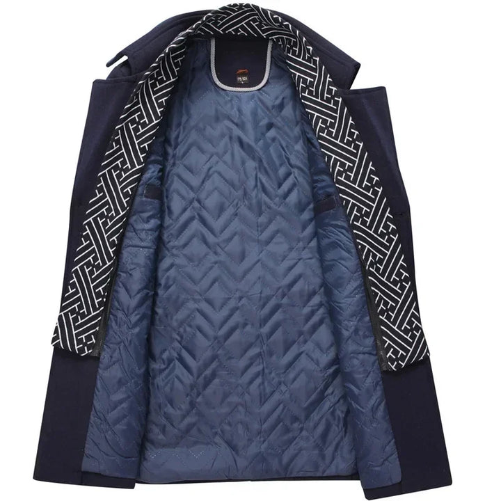 ABRIGO DE INVIERNO DE LANA PARA HOMBRE