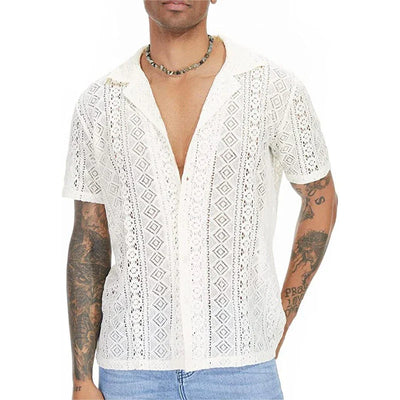 CAMISA DE ENCAJE HOMBRE VERANO SILAMODA™
