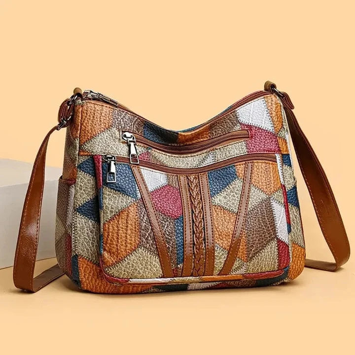 Silamoda™ | Bolso de mano de piel con mosaico