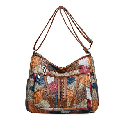 Silamoda™ | Bolso de mano de piel con mosaico