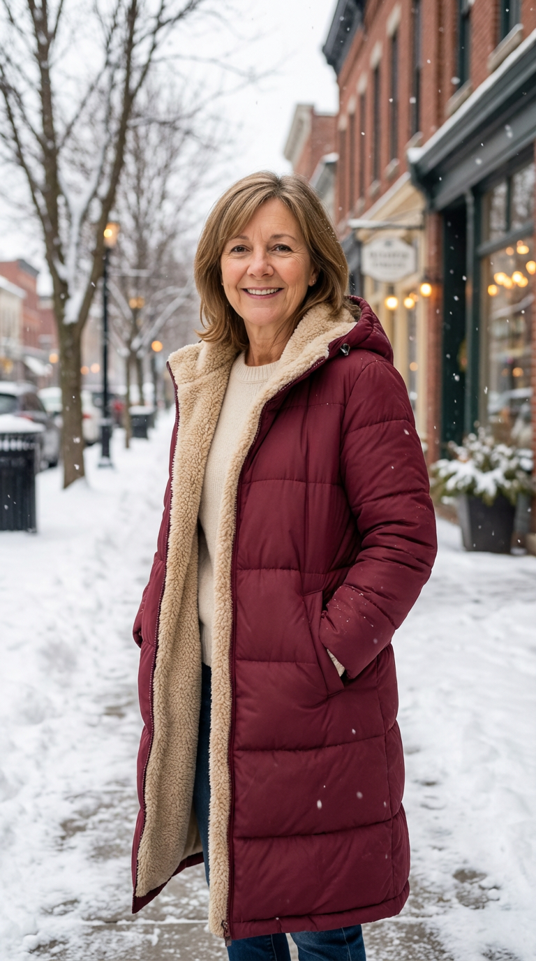 Amelia | Elegante abrigo reversible para mujer