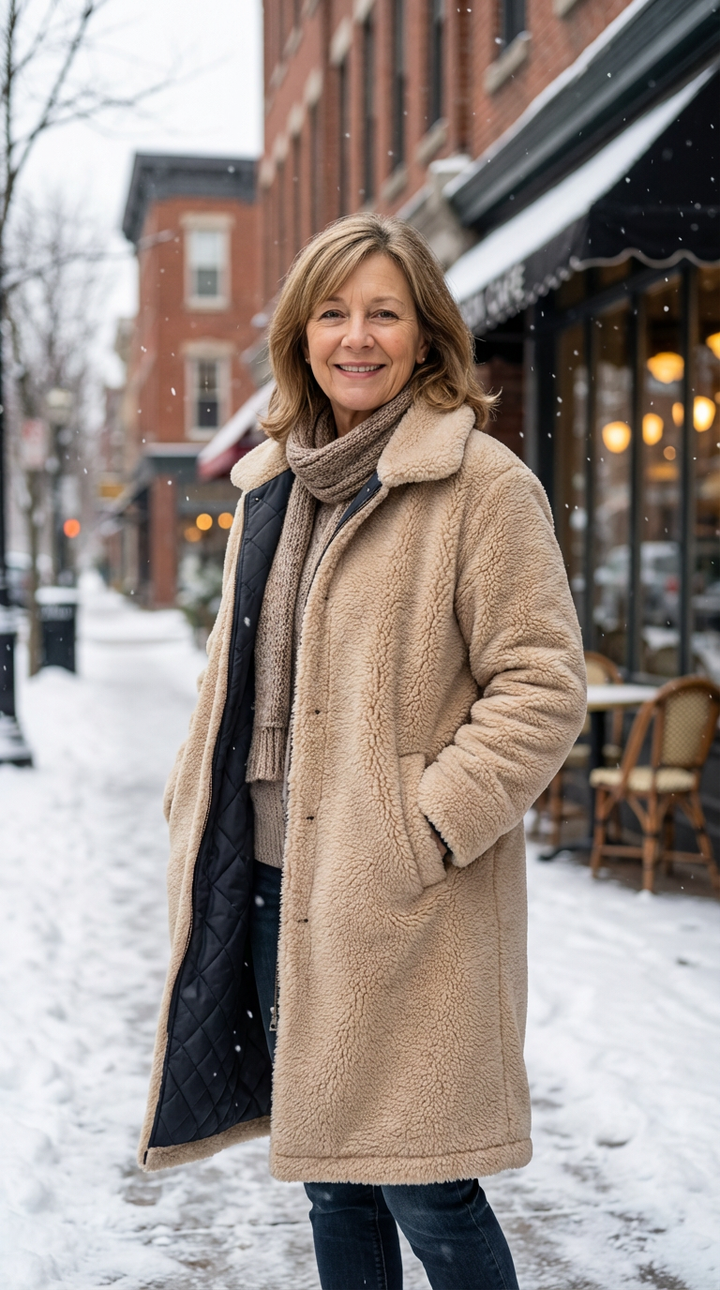 Amelia | Elegante abrigo reversible para mujer